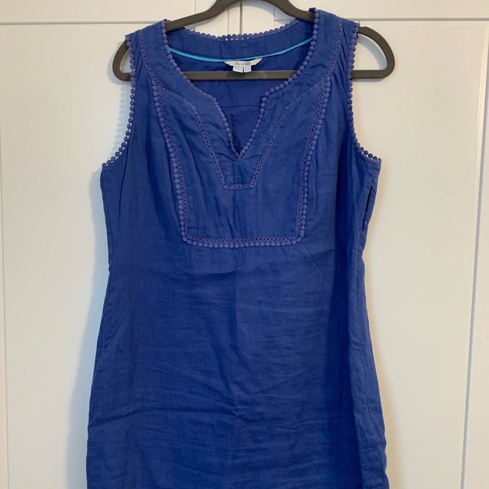 Boden linen Summer dress. Size 8.